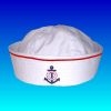 RTD-1126 - Baby Sailor Hat Size S - 48cm - Red Pinstripe