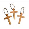 RTD-1293 - Wooden Cross Key Chain
