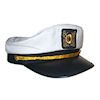 RTD-1382 - Deluxe Youth Yacht Captains Hat - White - Adjustable