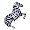 RTD-1503 - 42 inch Black Stripes Zebra - Mylar Balloon