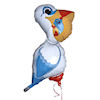 RTD-1505 - 36 inch Pelican - Mylar Balloon