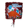 RTD-1514 - 21 inch Square Happy Birthday Dinosaur Mylar Balloon