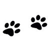 RTD-1672 - 7 inch Animal Paw Print Floor Clings