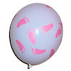 RTD-1703 - Baby Shower Footprints Balloons - Pink