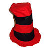 RTD-1727 - Felt Stovepipe Hat - Red, Black