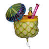 RTD-1754 - 28 inch Tropical Pineapple Drink Luau Mylar Balloon