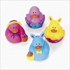 RTD-2305 - Easter Chick and Bunny Rabbit Rubber Ducks