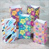 RTD-2311 - 36-pack Assorted Tropical Print Paper Treat Bags