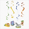 RTD-2344 - Jungle Safari Zoo Animal Party Hanging Dangling Swirls