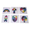 RTD-2495 - 36-pack Christian Colors of Faith Temporary Tattoos