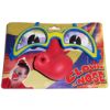 RTD-2520 - Rubber Circus Clown Nose on Plastic Glasses