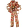 RTD-2652 - Large Autumn Fall Thanksgiving Wreath Bow w/Floral
